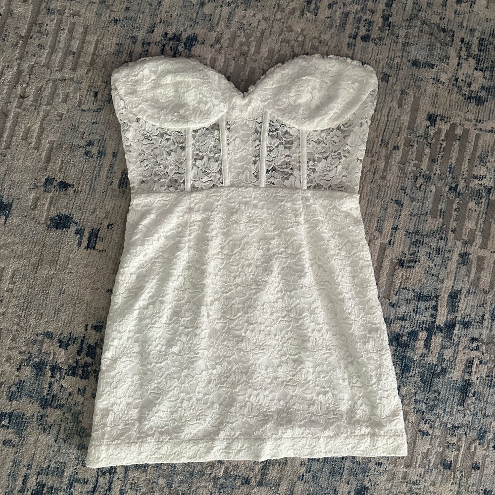 Bardot Ivory Lace Dress